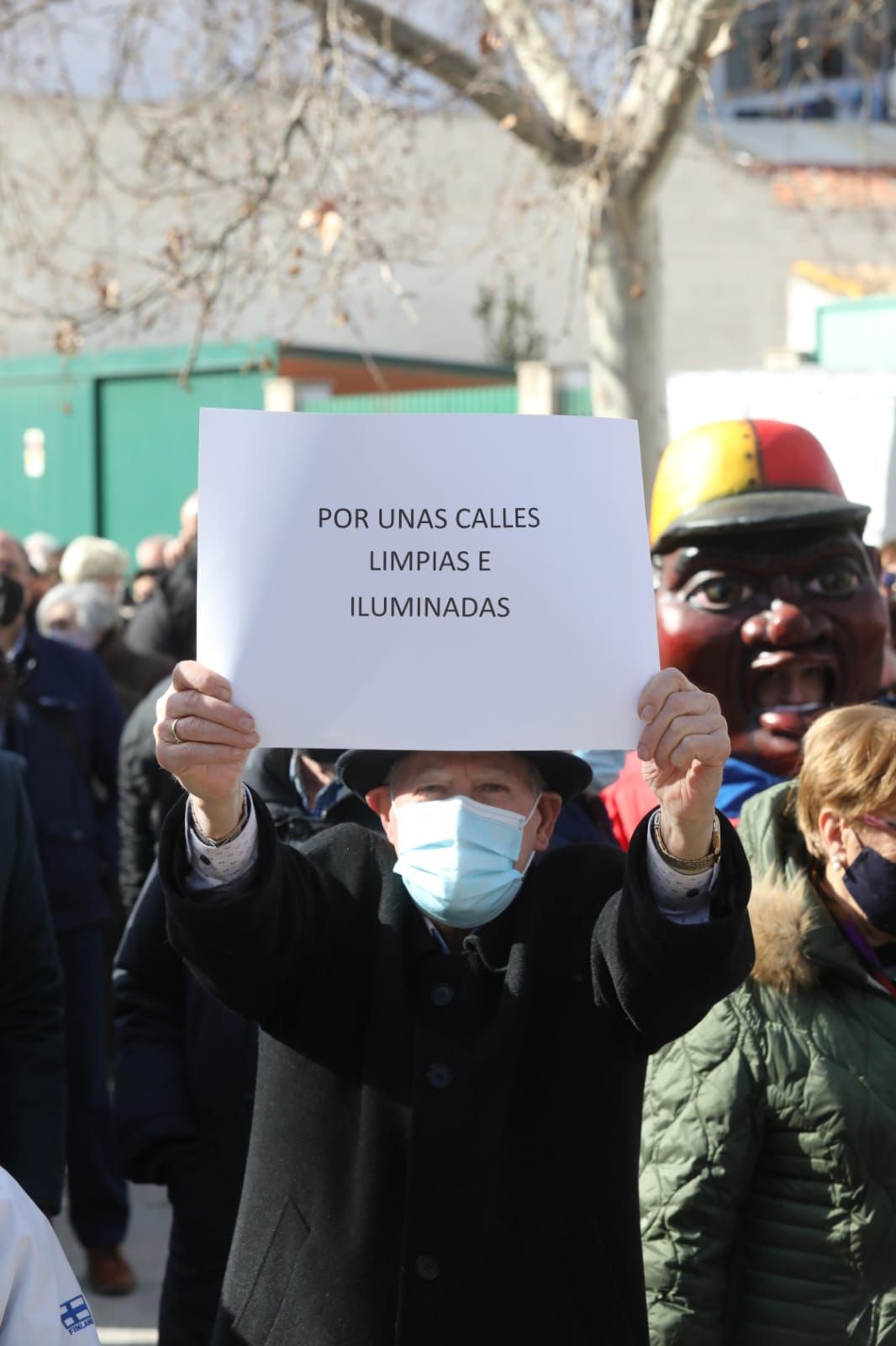 Manifestación de los vecinos de Las Fuentes de Zaragoza