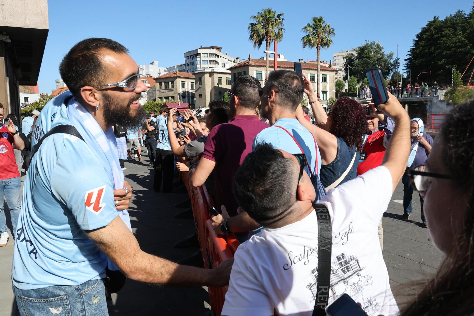 El Celta celebra por todo lo alto su llegada a Europa