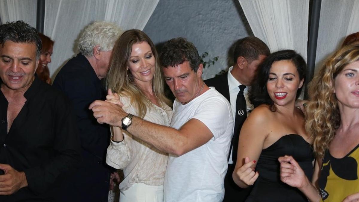 Antonio Banderas y su novia, de vacaciones en el Festiva de Cine de Ischia