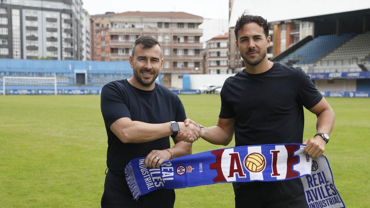 Yago Iglesias y Miguel Linares, en el Suárez Puerta