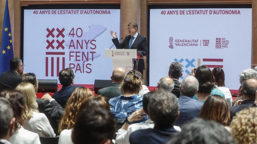 Puig ahonda en su discurso federalista en el 40 aniversario del autogobierno valenciano