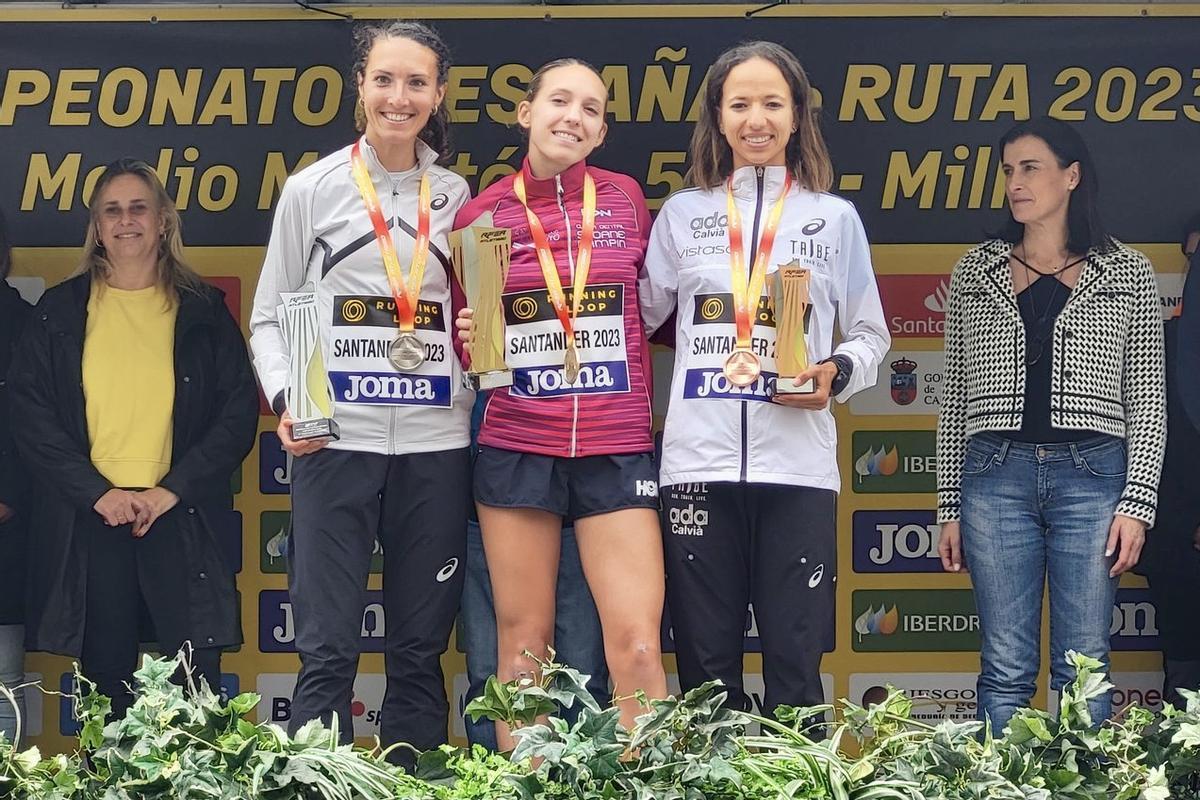 Plata de Laura Méndez, con récord autonómico, en Medio Maratón.