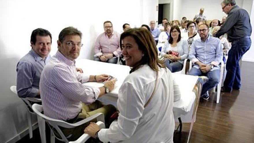 Císcar, Catalá y Kringe ayer ante candidatos populares en Dénia