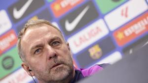 Hansi Flick, en rueda de prensa