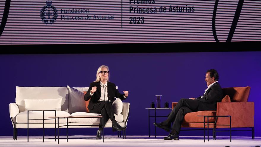 Emoción y nervios antes del encuentro con Meryl Streep y Antonio Banderas: &quot;Poder estar aquí es una lotería&quot;