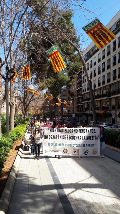 Protesta de las proetoras de Torrent.