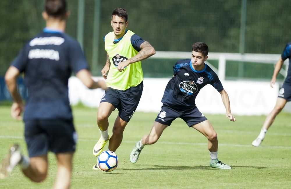 Andone y Fayçal se suman a los entrenamientos