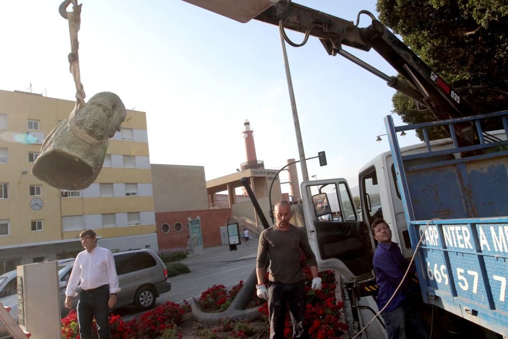 Retiran el busto del Almirante Bastarreche