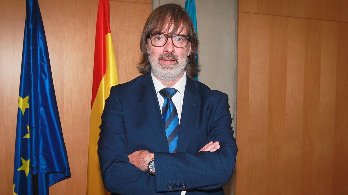 El magistrado Leonardo Álvarez, en una sala.