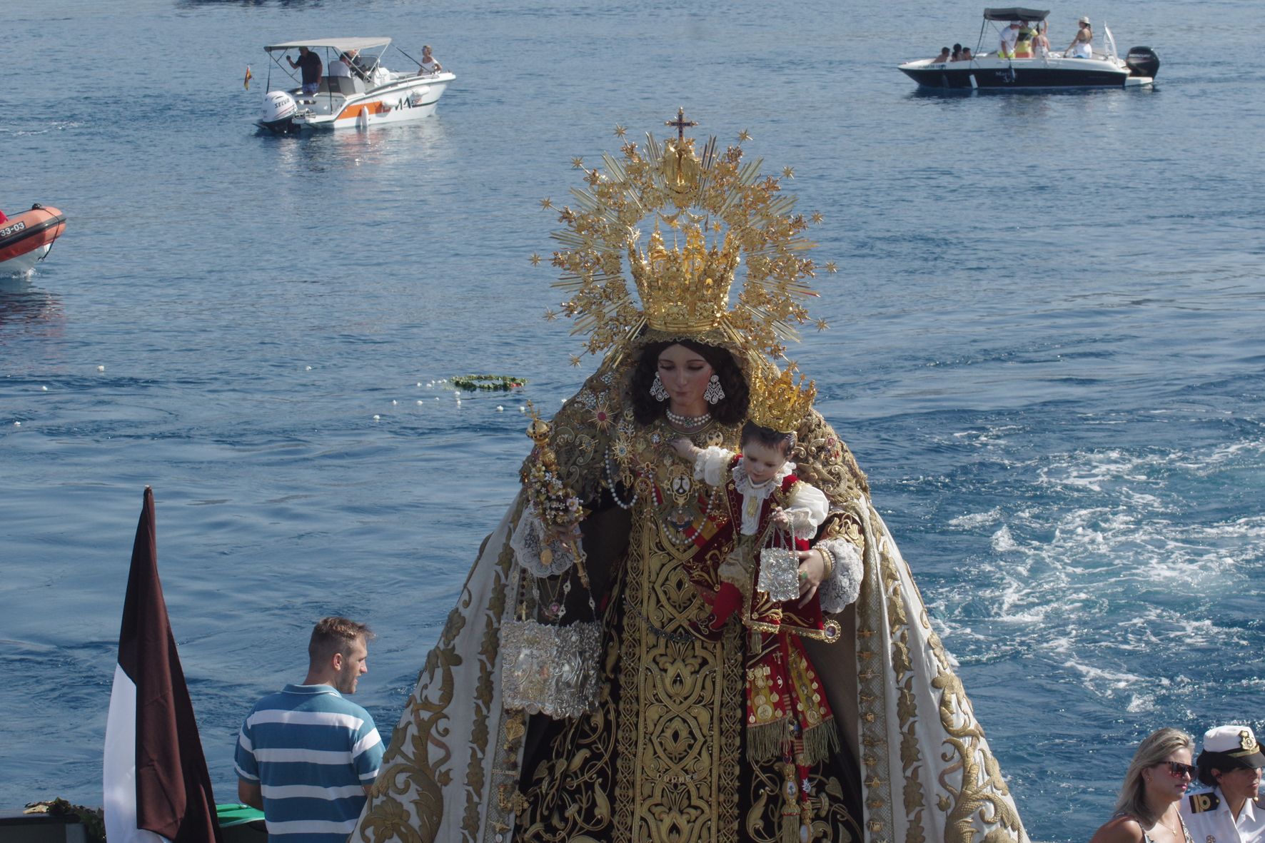 Procesión marítima de la Virgen del Carmen del Perchel