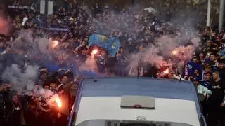 El oviedismo, a una con sus jugadores en una intensa jornada de derbi: "Son nuestro orgullo"