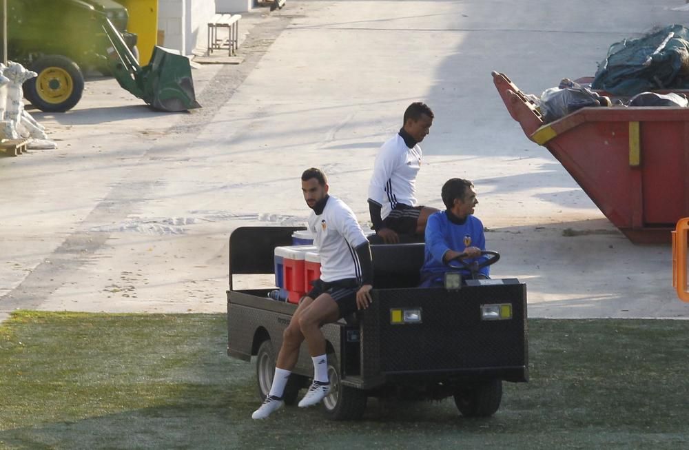 Las mejores imágenes del entrenamiento del Valencia de este martes