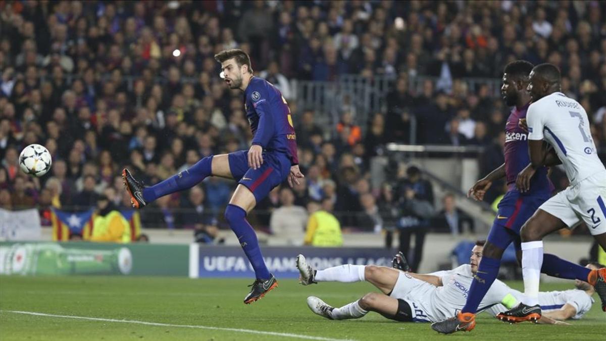 Piqué ha cumplido 100 partidos en competición europea