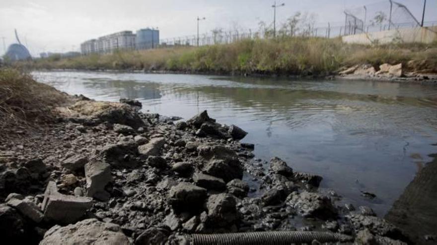 Tramo final del antiguo cauce del Turia en el que se realizará la intervención sanitaria.