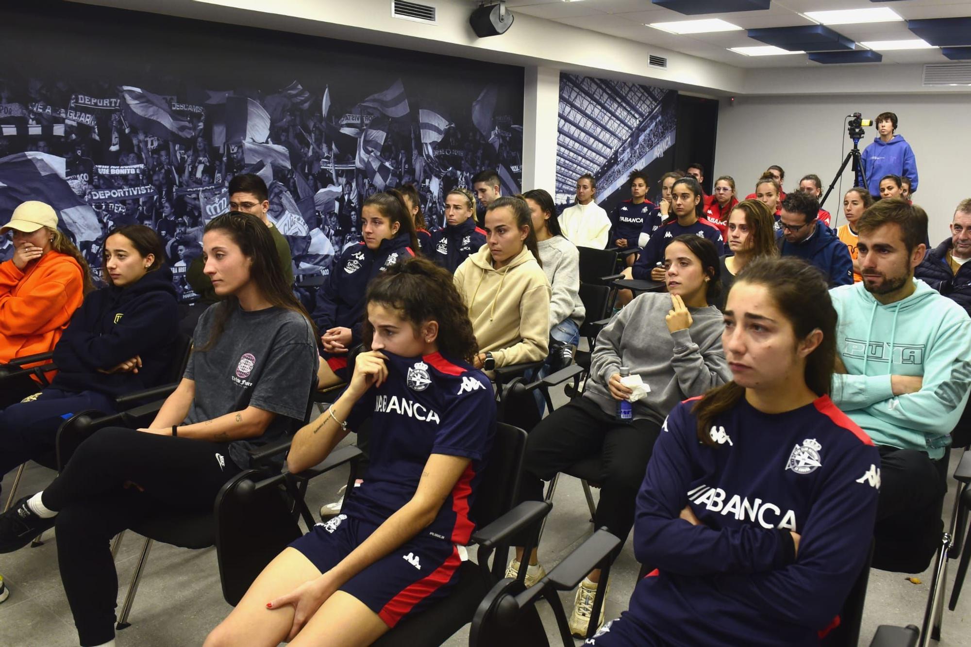 Despedida de Irene Ferreras como entrenadora del Deportivo