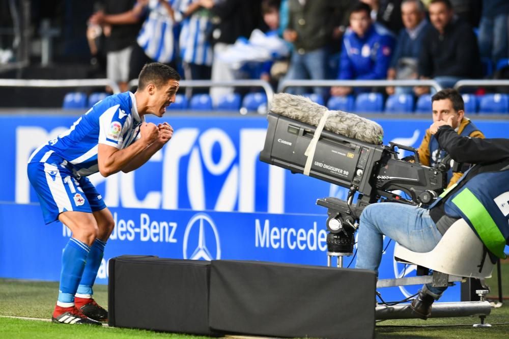 El Dépor remonta y le gana 4-2 al Málaga