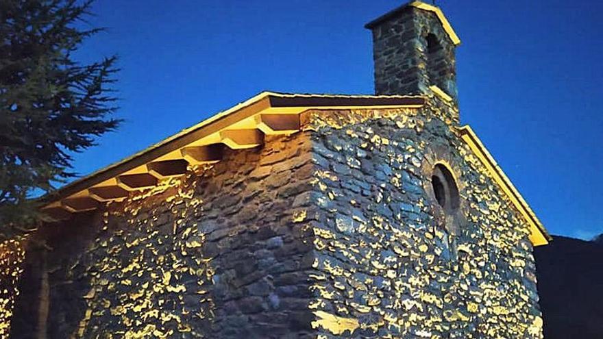 L&#039;església de Sant Grau d&#039;Urús, restaurada i amb nova il·luminació