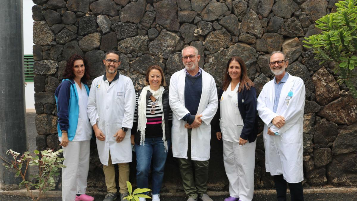 Equipo de la Unidad de Prevención de Riesgos Laborales del Hospital Universitario Doctor José Molina Orosa de Lanzarote.