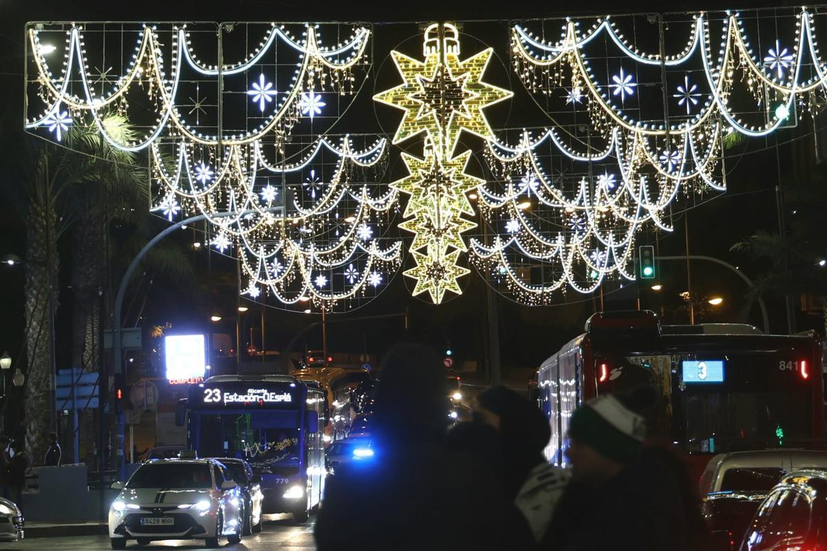 Encendido de las luces de Navidad en Alicante