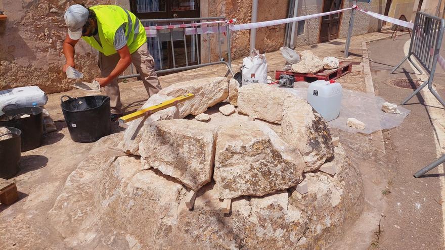 Reconstruyen la cruz de sa Cometa de Sencelles