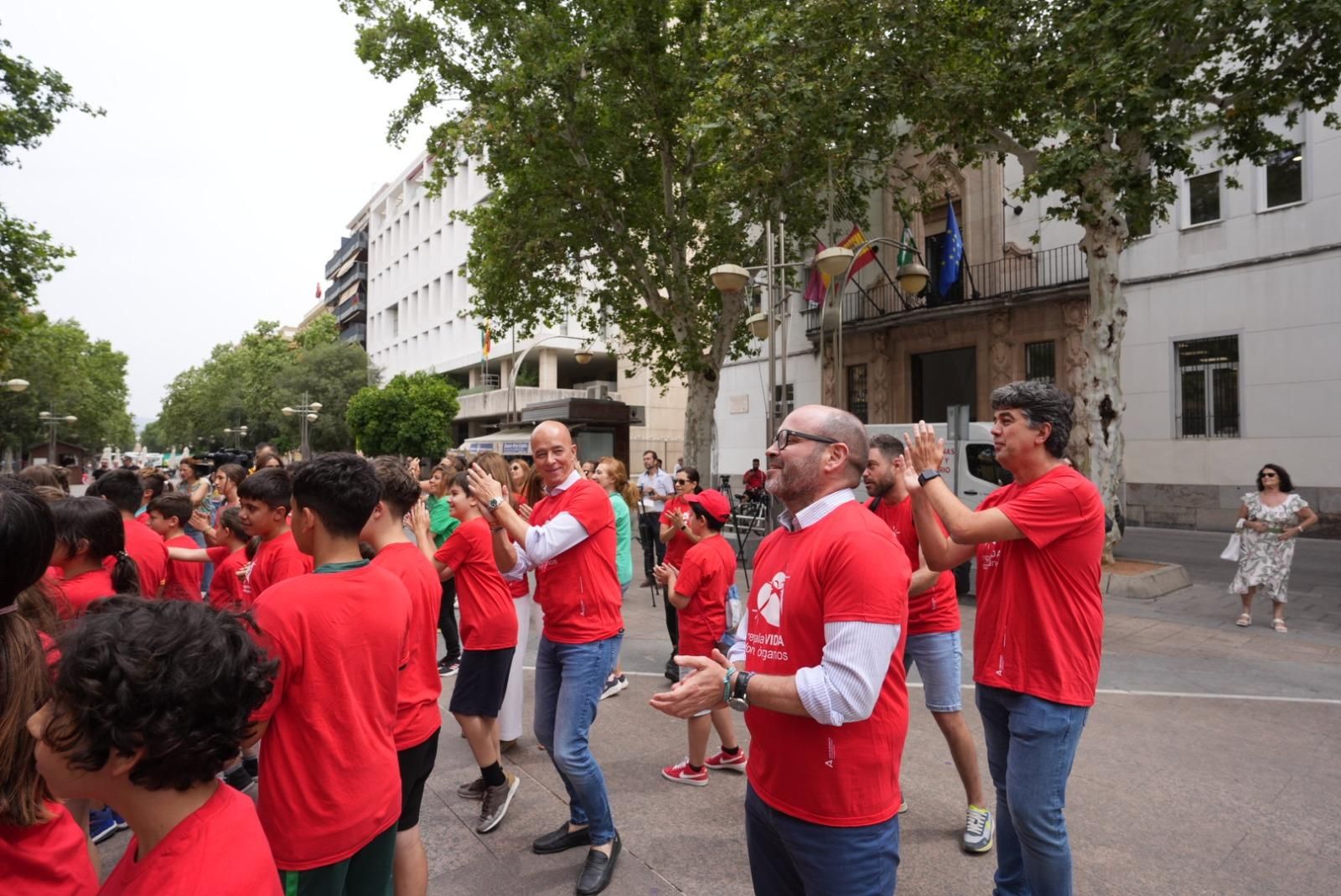 El flahmob por la donación de órganos, en imágenes