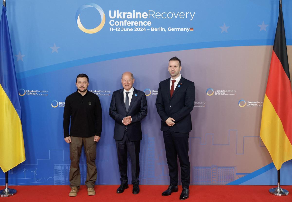 Zelensky acude a Berlín para la conferencia de recuperación de Ucrania 2024