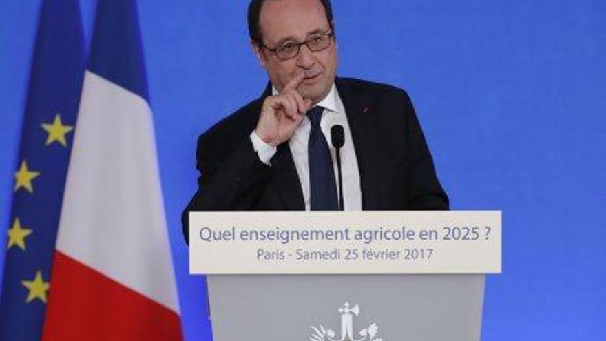 François Hollande, en un discurs pronunciat ahir en resposta a Trump