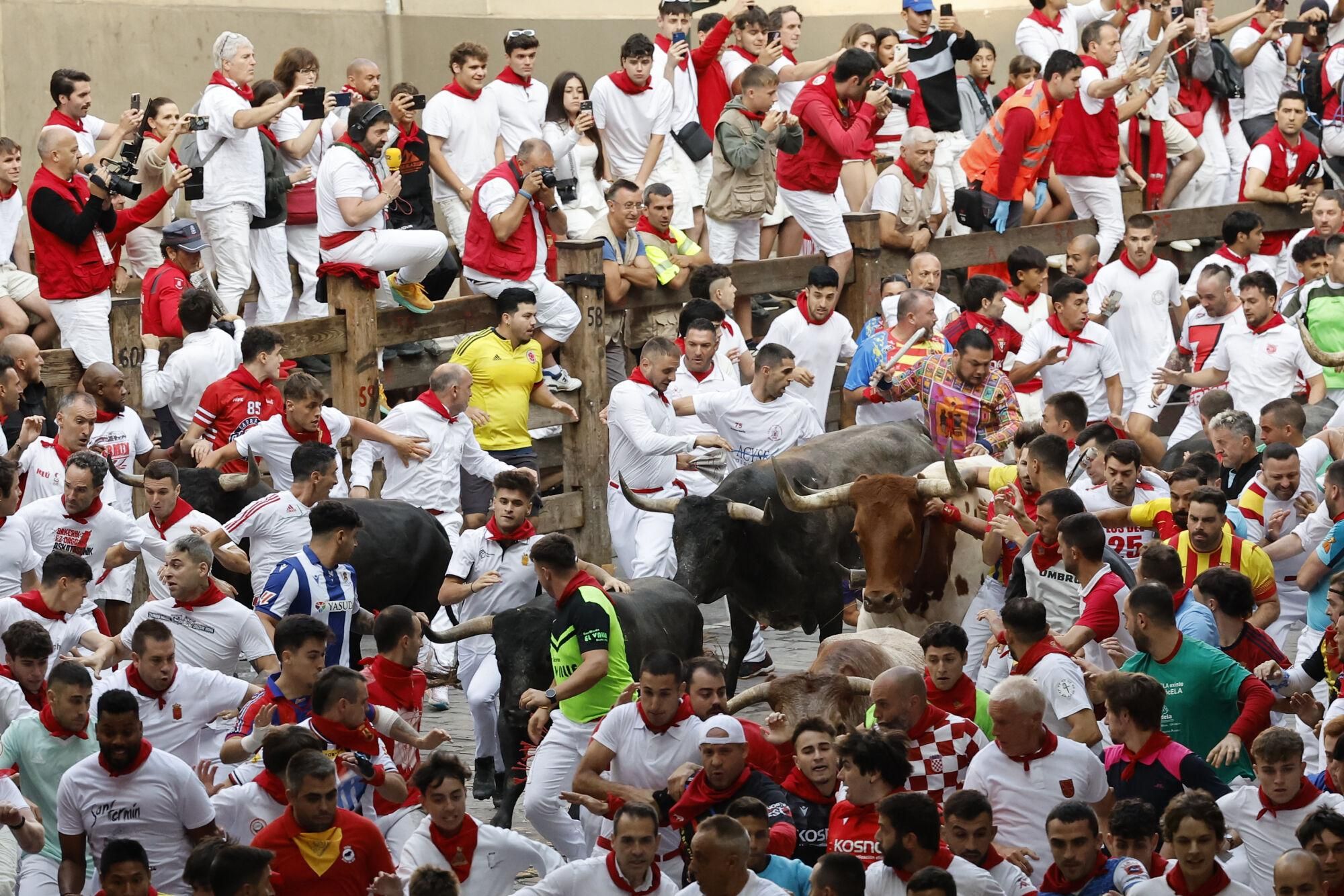 El octavo encierro de los Sanfermines 2025.