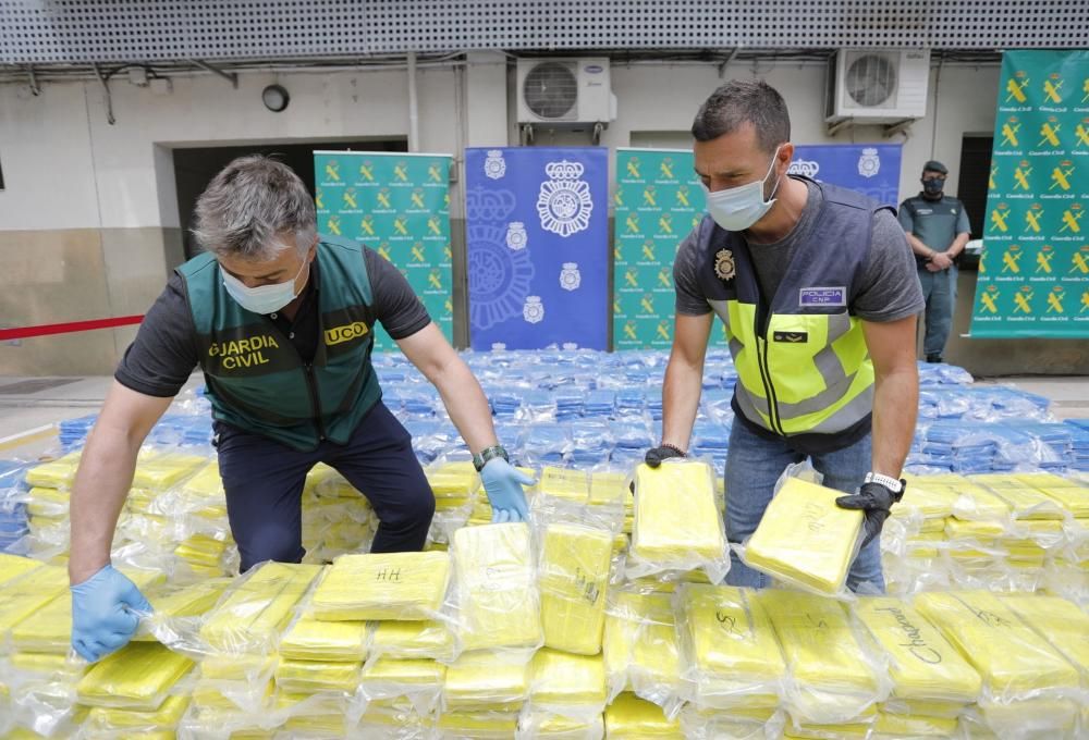 Guardia Civil y Policía Nacional incautaron 3.800 kilos de cocaína en el Puerto de València durante el Estado de Alarma