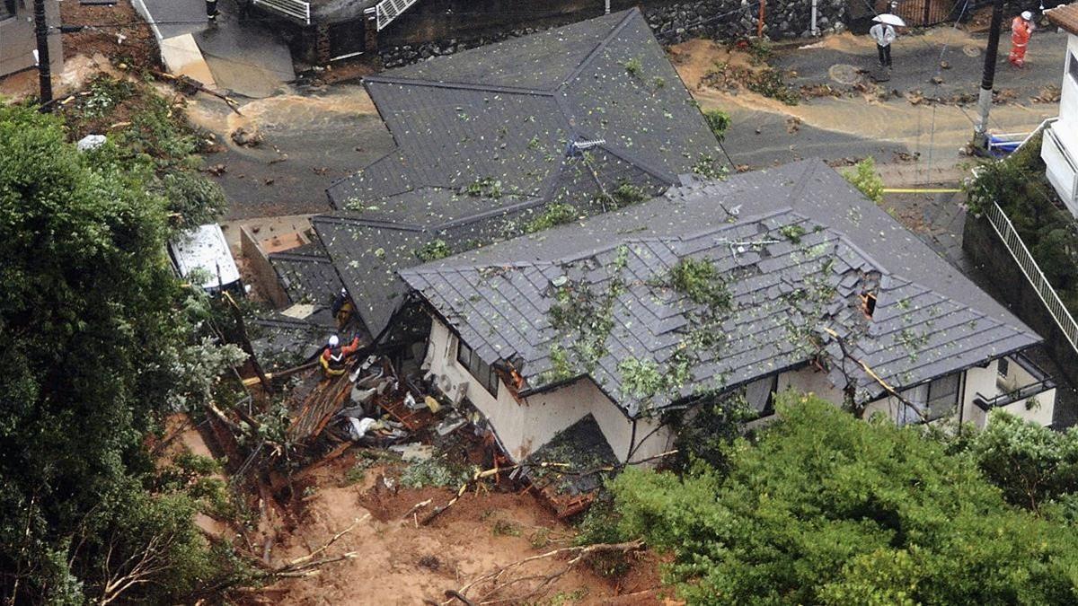 Lluvias torrenciales en Japón