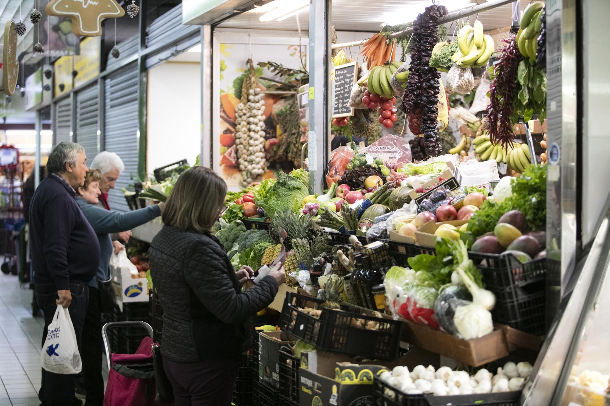 Puestos del Mercat Nou de Ibiza en Navidad