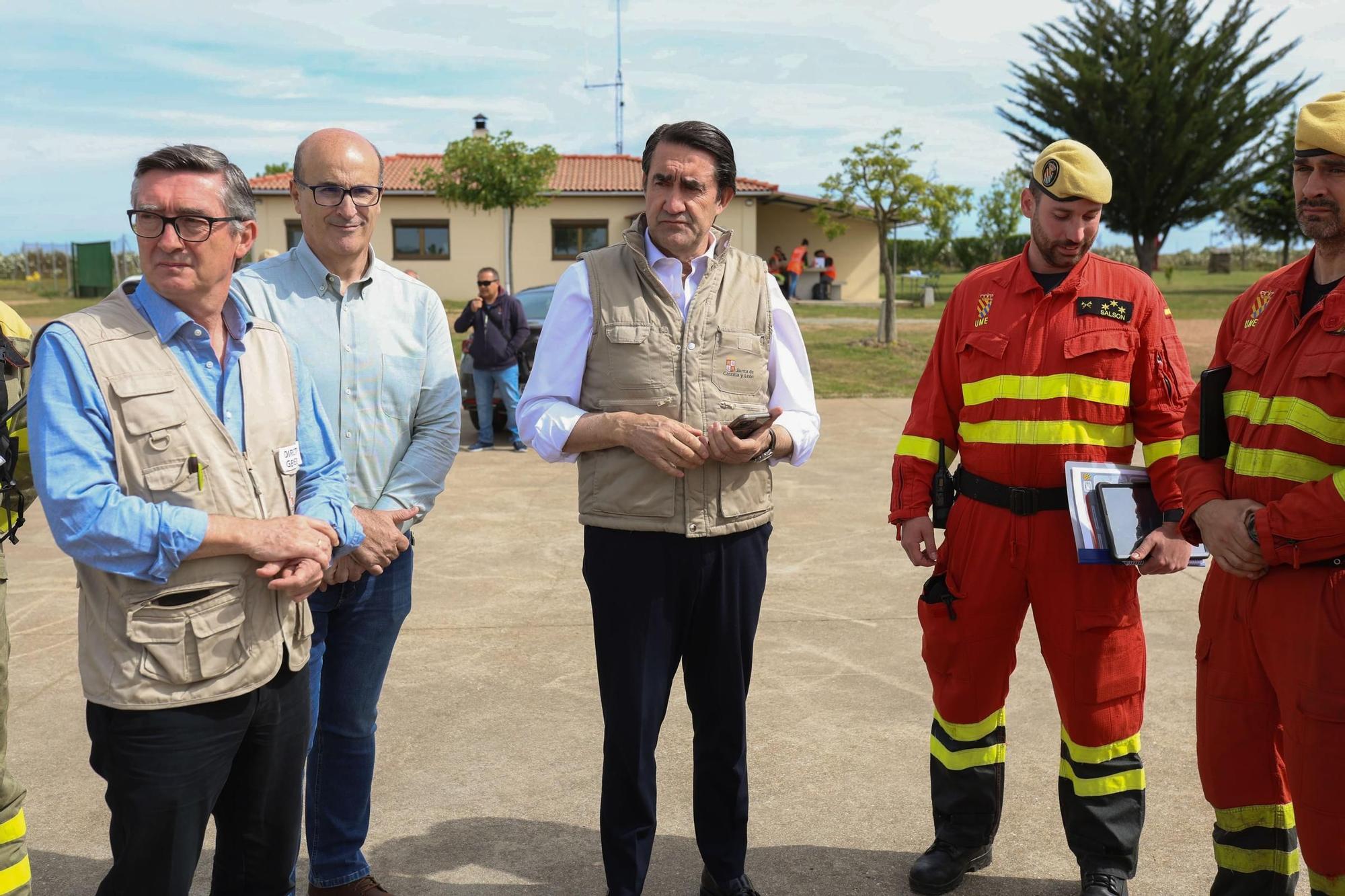 Así ha sido el simulacro forestal transfronterizo desplegado en Aliste