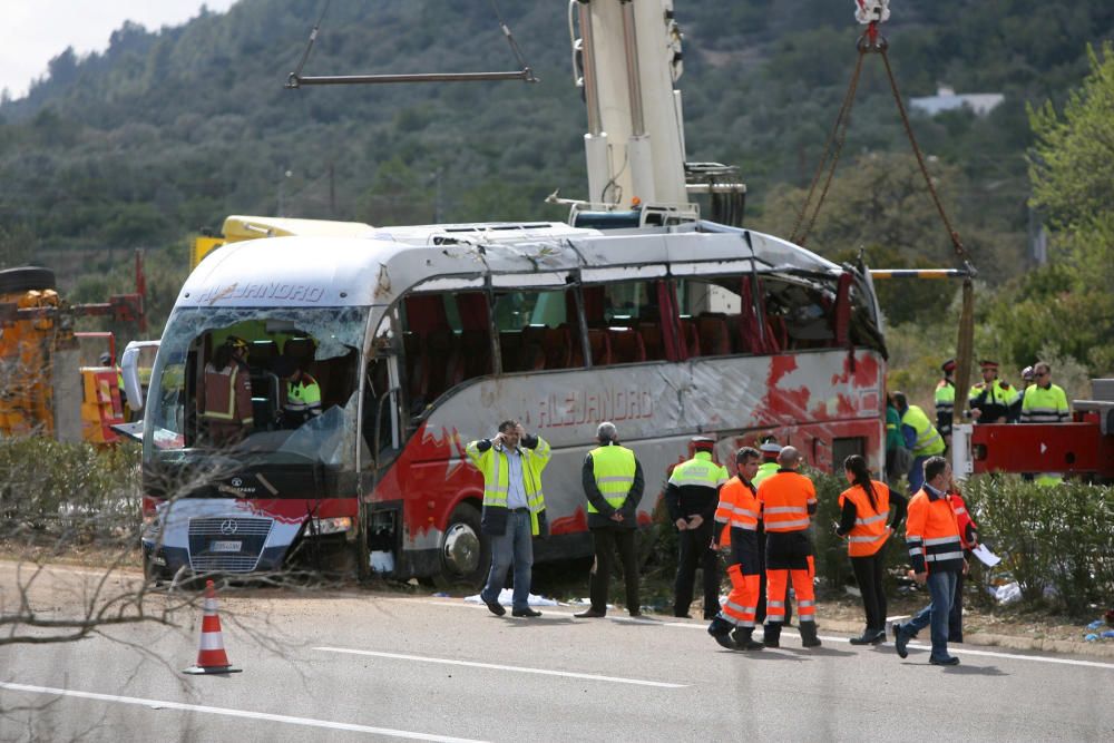 Accidente de tráfico en Freginals (Tarragona)