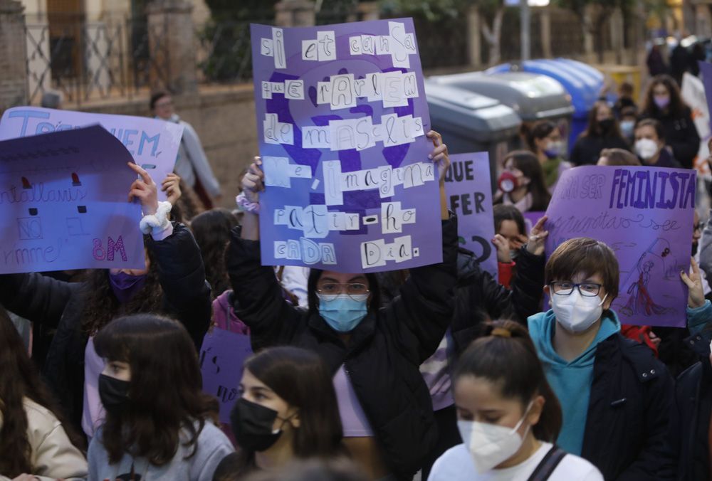 Manifestación del 8M en Sagunt.