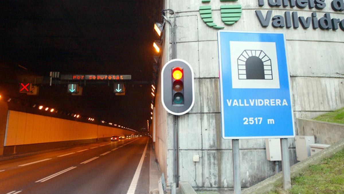 Entrada de los túneles de Vallvidrera.