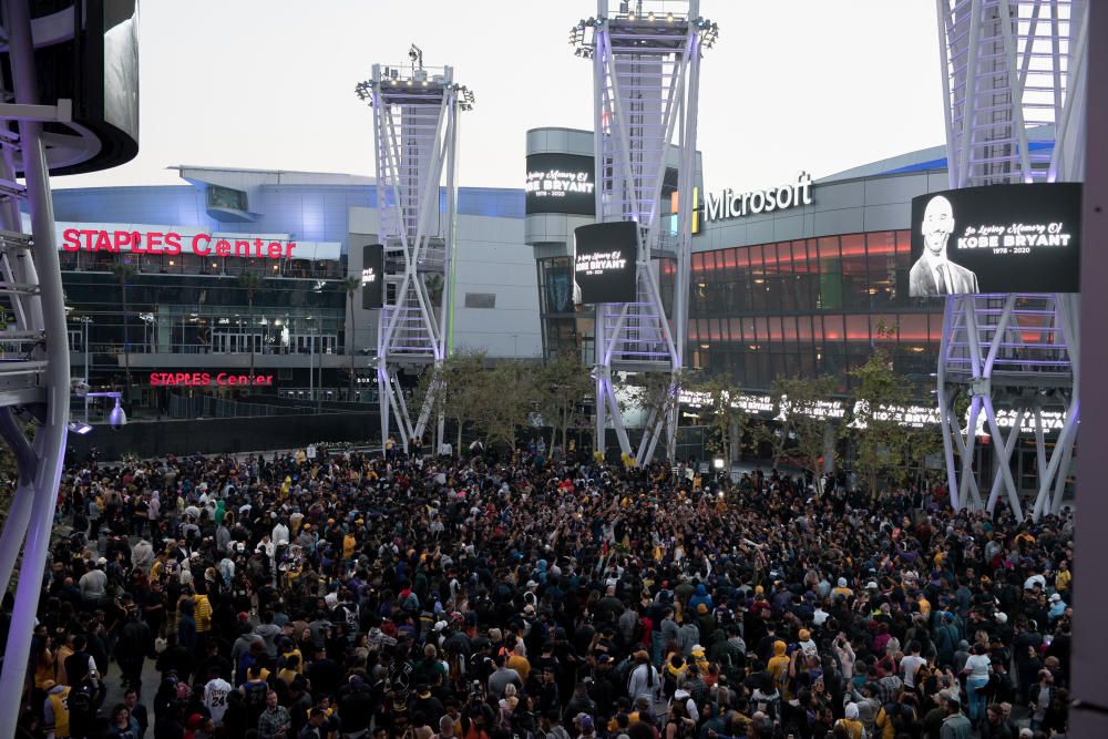 Luto en la NBA y en las calles por Kobe Bryant