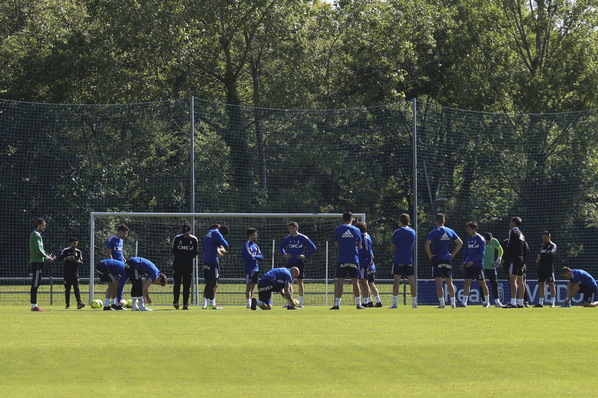 Las imágenes del entrenamiento del Oviedo