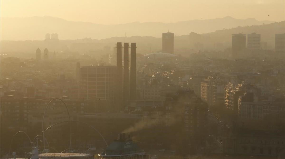 Episodio de contaminación en Barcelona.