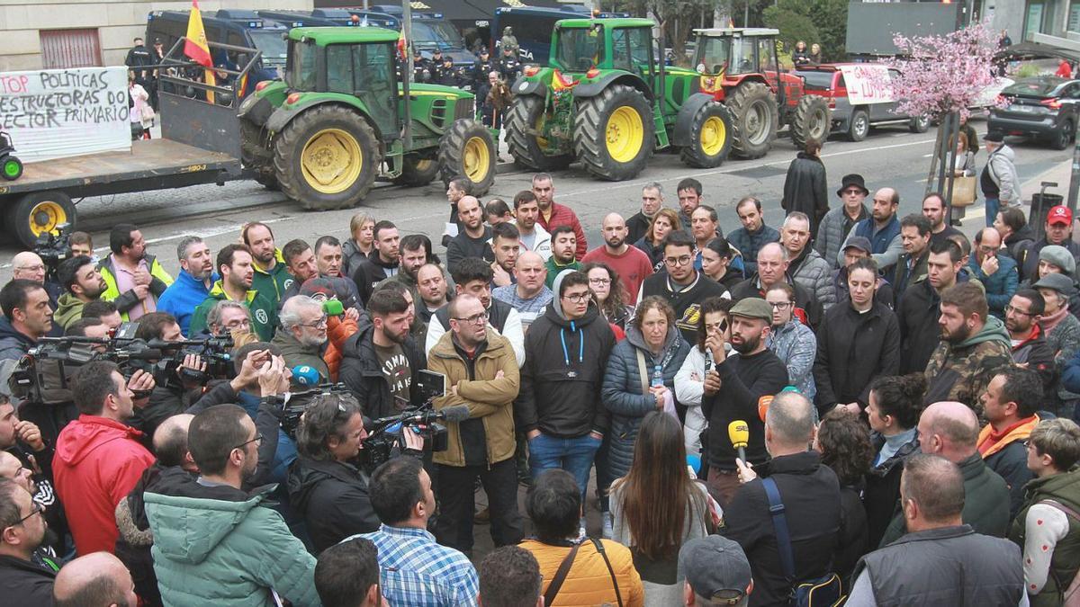 Tractorada en Ourense.