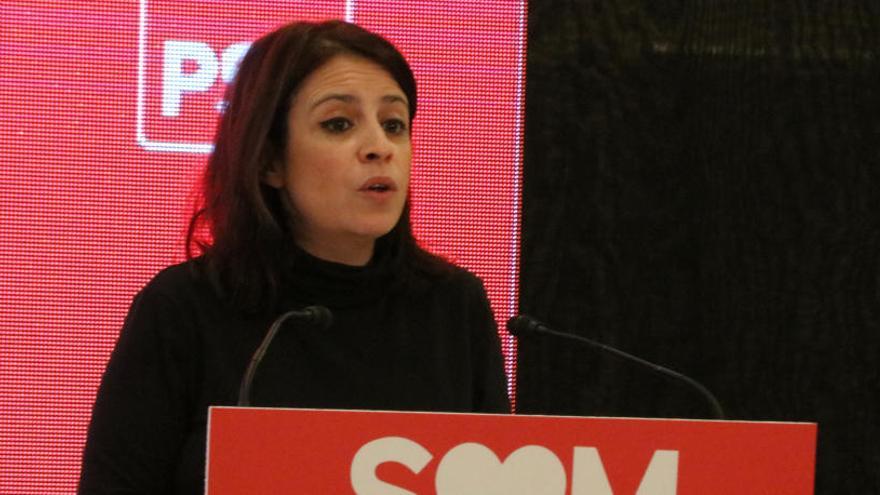 La portaveu del PSOE al Congrés, Adriana Lastra