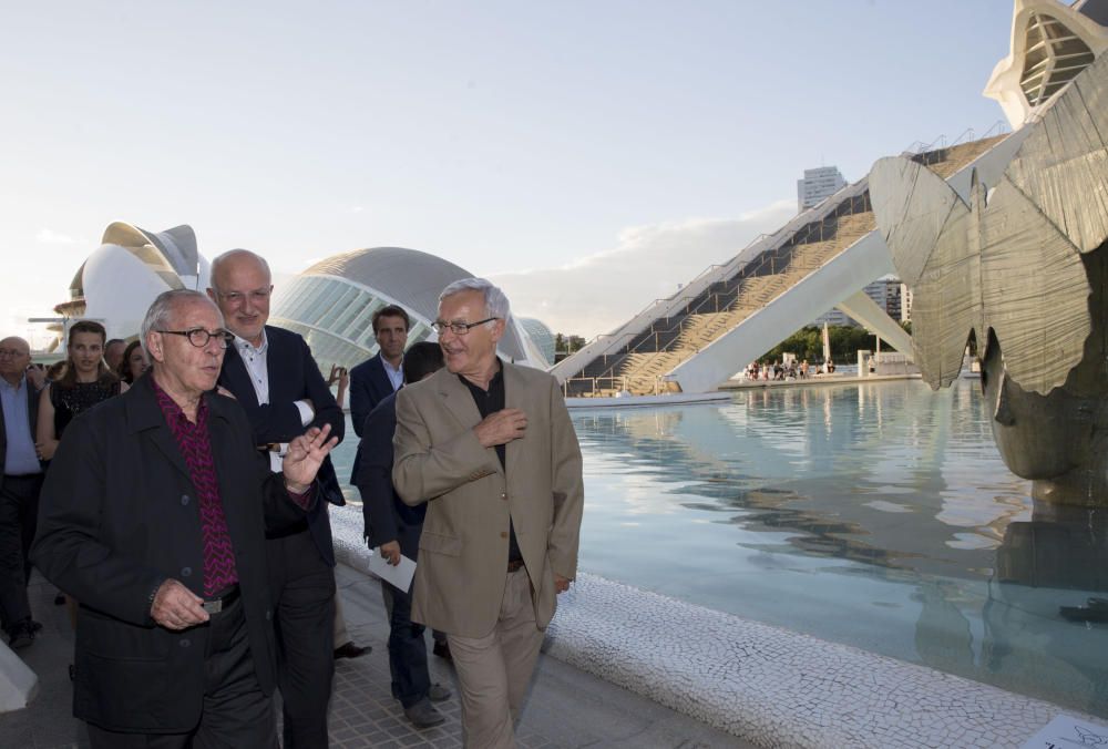 Presentación de las esculturas de Valdés en la Ciudad de las Artes y las Ciencias