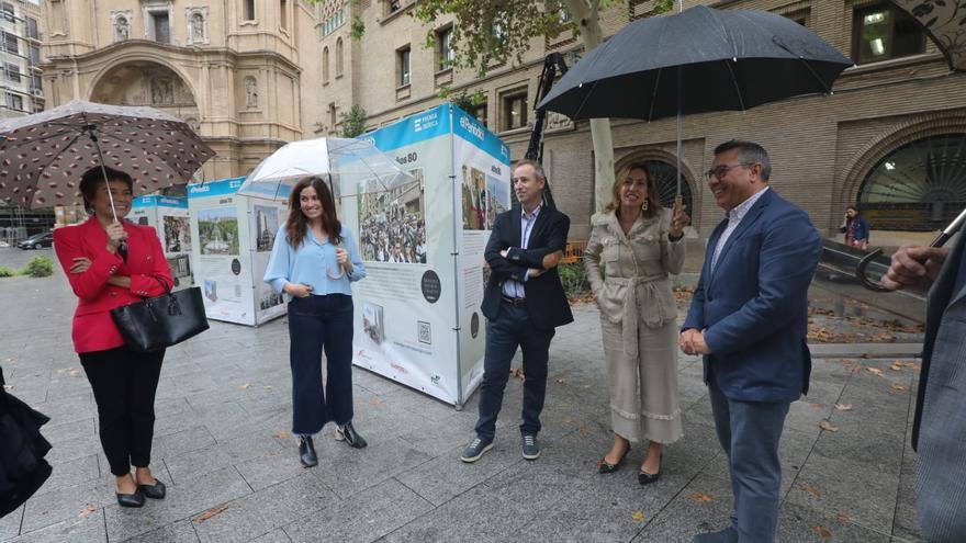 Natalia Chueca inaugura la exposición &#039;Memoria Visual de Zaragoza&#039; junto a Ricardo Barceló, Nicolás Espada y Cristina Sánchez