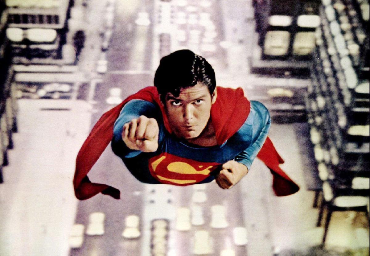 Christopher Reeve en "Superman", estrenada en 1978.