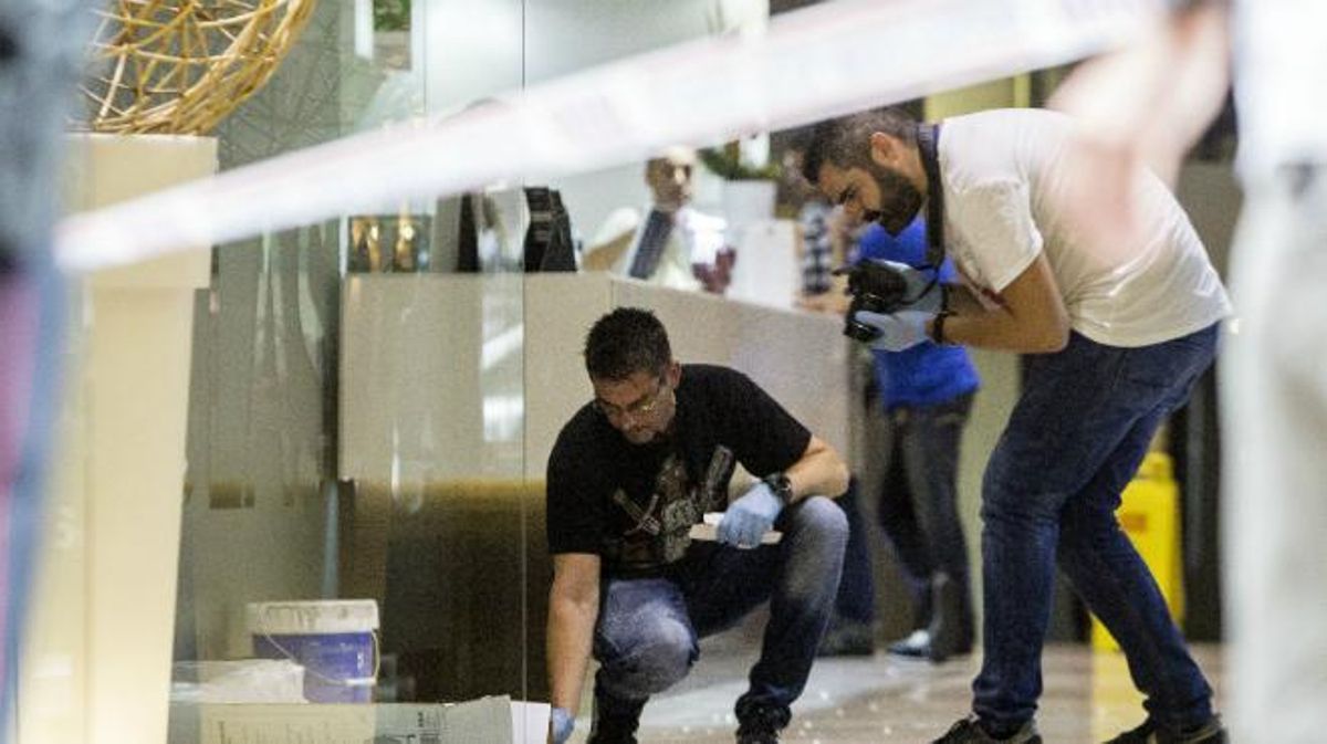 Imágenes del lugar del tiroteo en la Rambla de Barcelona.