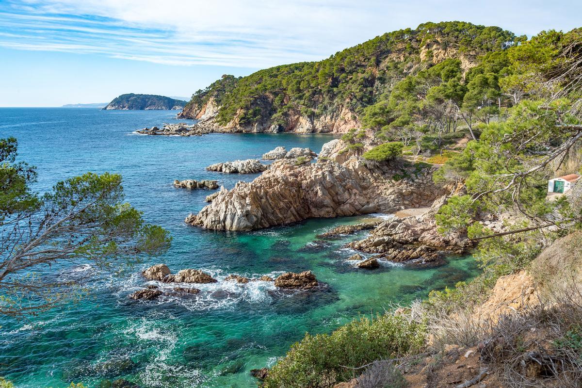 Paisaje de la Costa Brava, Cataluña