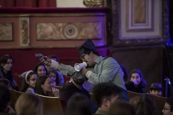 Wilbur se 'estrella' en el Gran Teatro de Cáceres