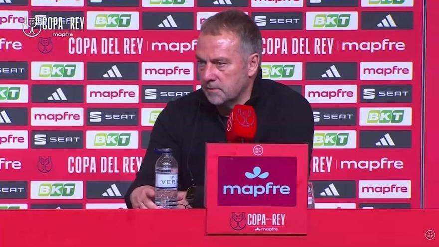 Hansi Flick: "Decepcionados pero muy orgullosos"