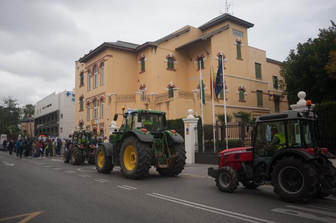 Los agricultores malagueños protestan contra la reforma del PAC