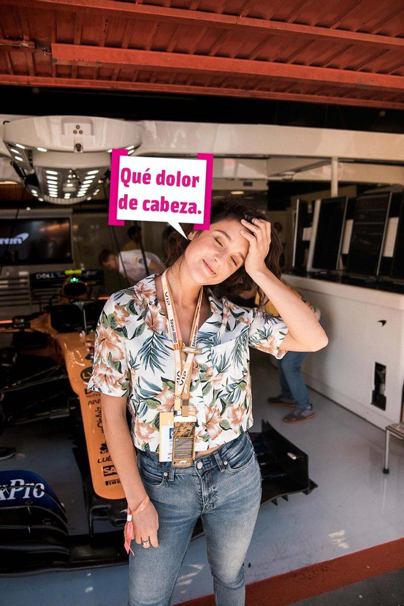 Jaime Lorente y María Pedraza en el circuito de F1 Grand Prix de Barcelona