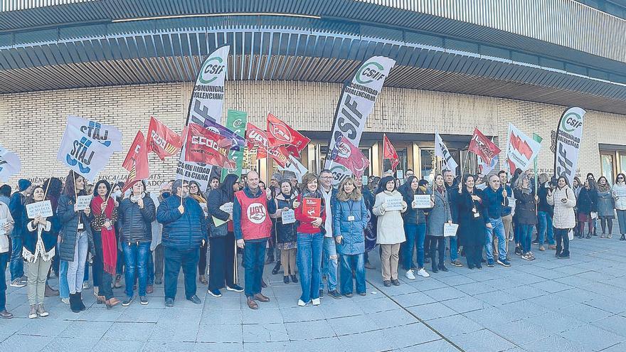 Nueva protesta de los funcionarios de Justicia en Castelló